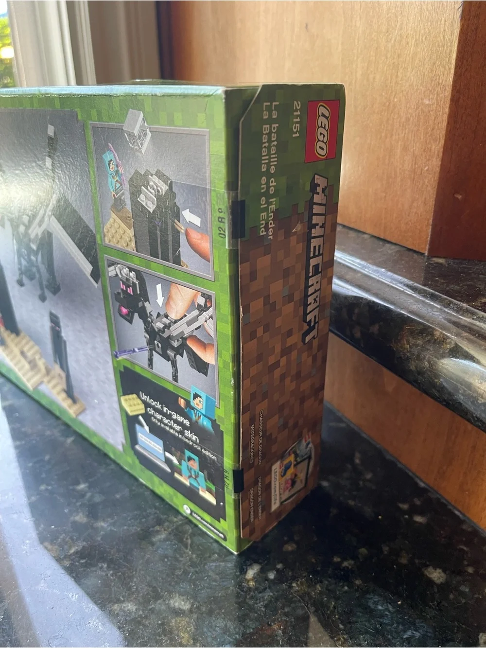 LEGO Minecraft The End Battle Set - Black/Gray Ender Dragon (222 pcs) Retired
